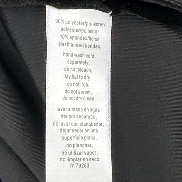 Alex Evenings Black Velvet Pull On Ankle Pants Womens Size XL Wide Leg - Picture 6 of 6